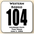 8.5" x 8.5" Adhesive Race Number